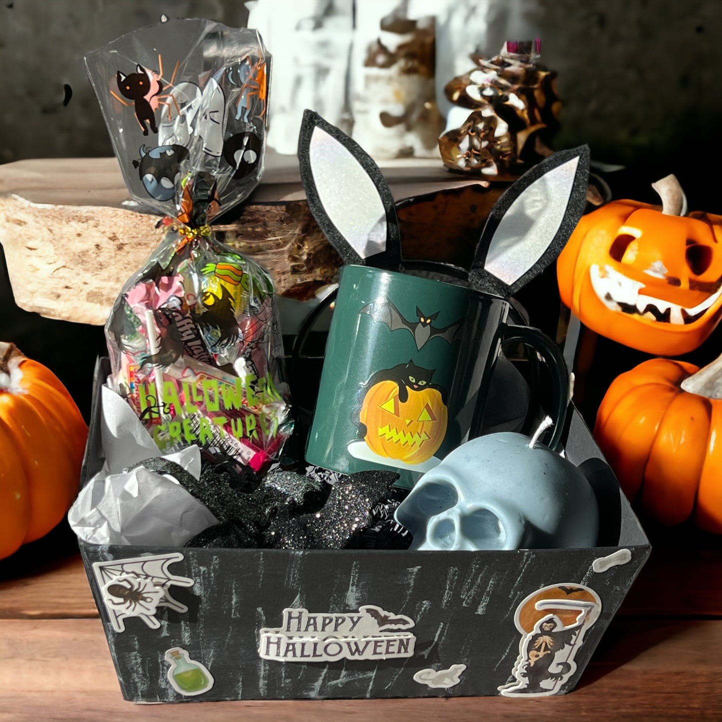 Spooky Delights Halloween Boo Basket