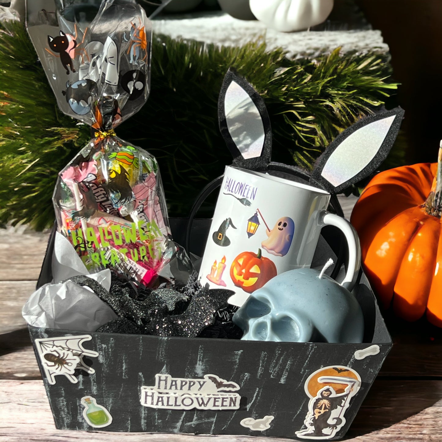 Spooky Delights Halloween Boo Basket