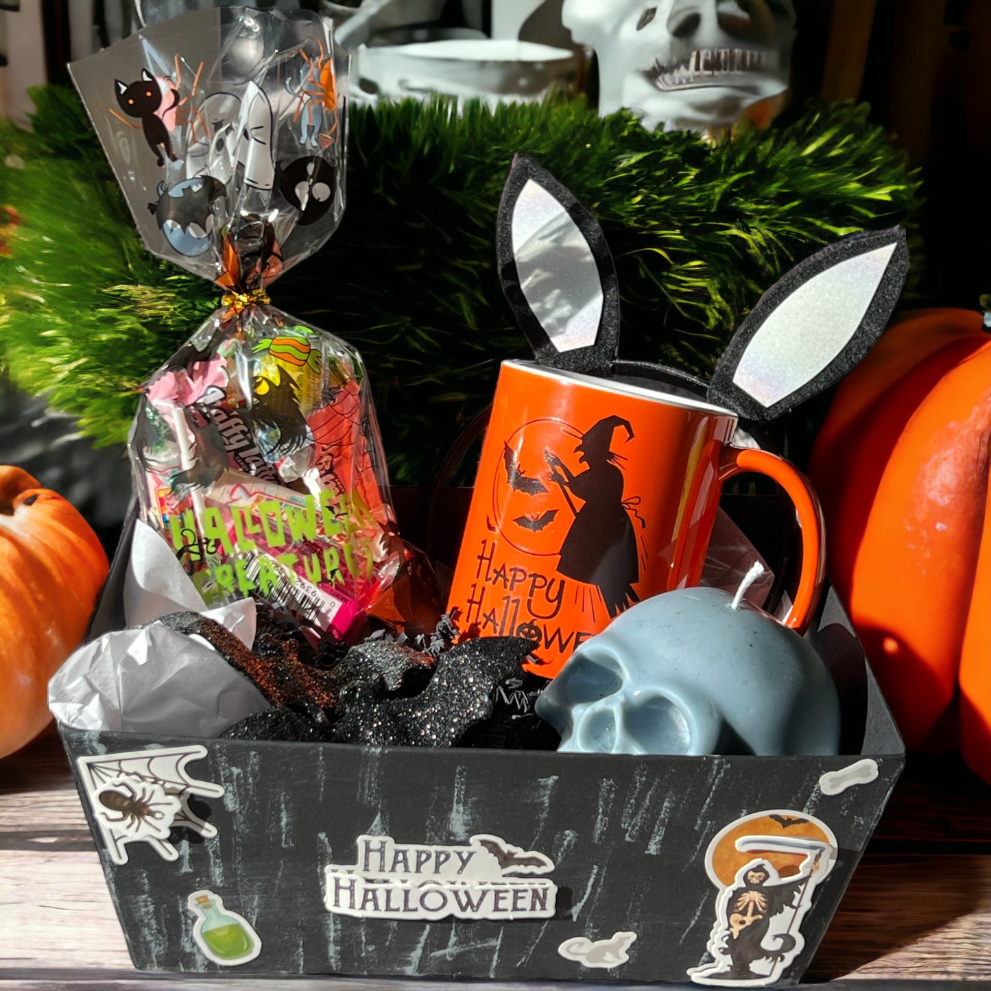 Spooky Delights Halloween Boo Basket
