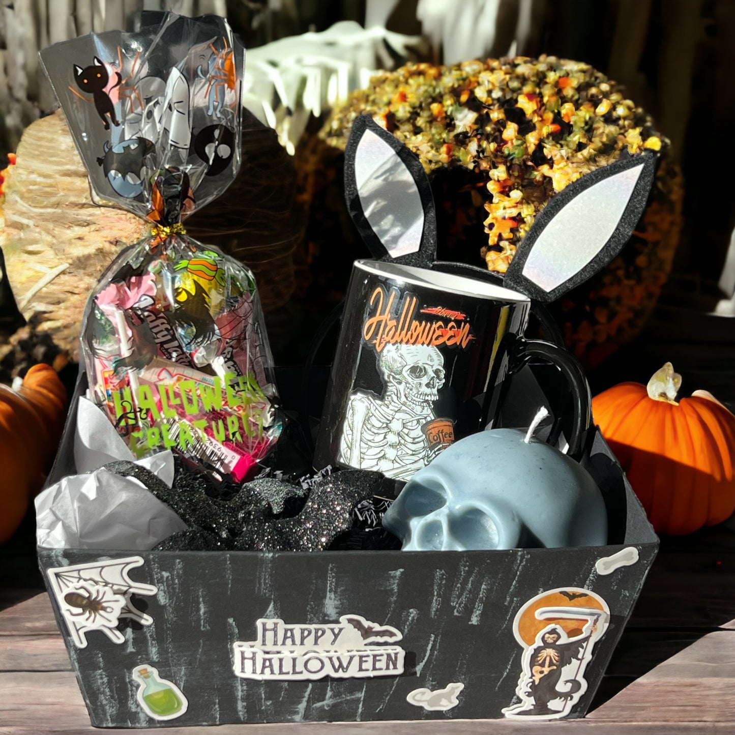 Spooky Delights Halloween Boo Basket