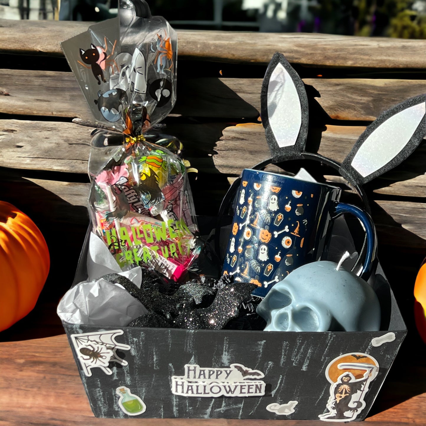 Spooky Delights Halloween Boo Basket