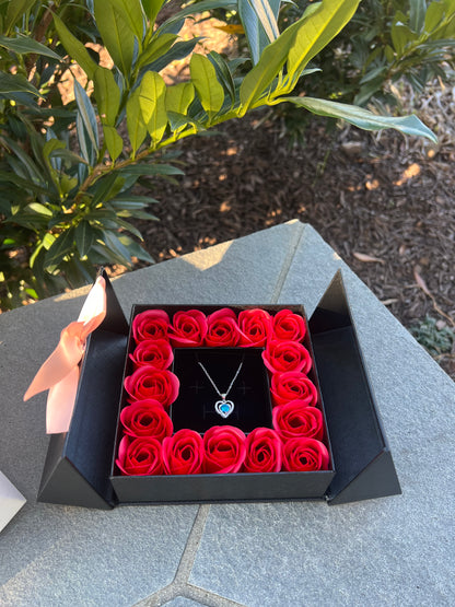 Eternal Love Heart Necklace with Gift Box