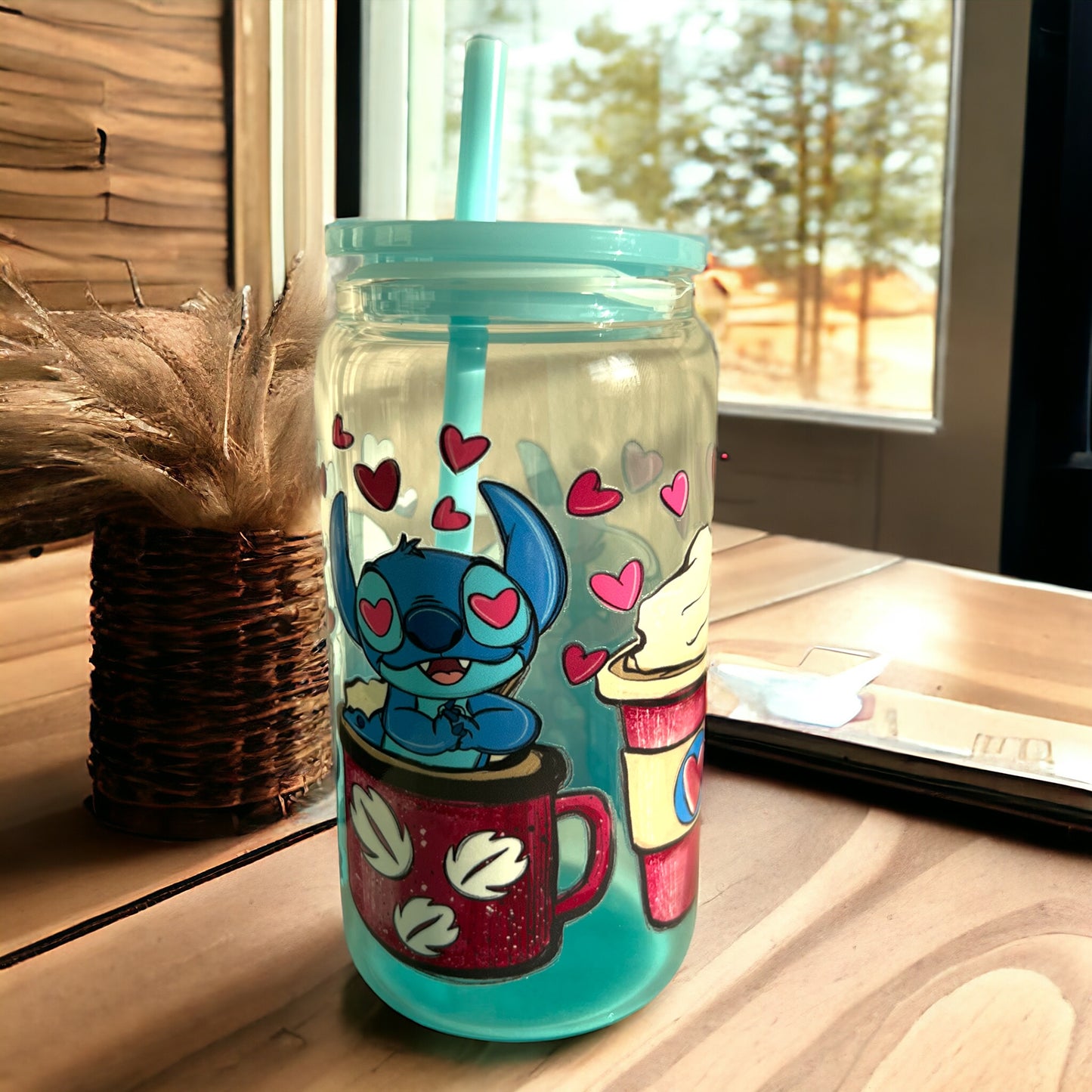 Glass cups with Acrylic Lids