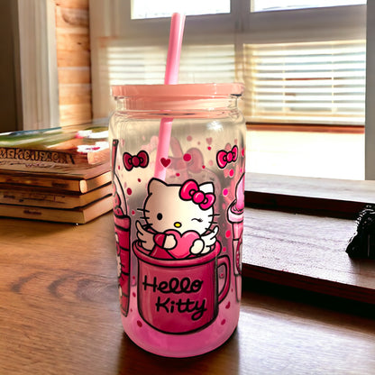 Glass cups with Acrylic Lids