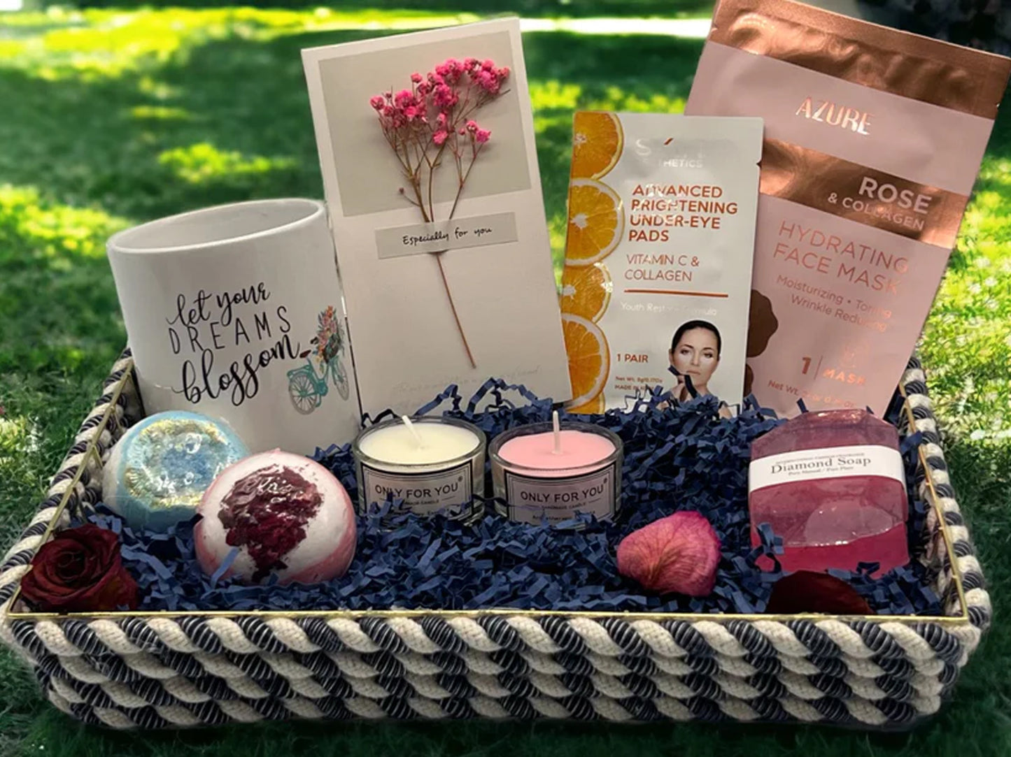 Blooming Delights Custom Gift Basket
